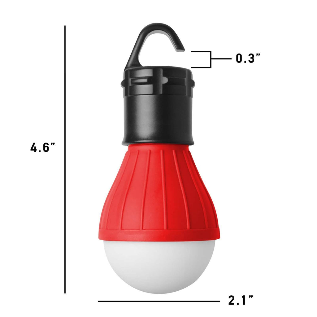 2-Pack: Portable Emergency Light Bulb with Hook