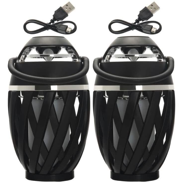 2-Pack: Power-To-Go True Wireless Stereo Lantern Flame Speakers