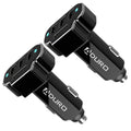 2-Pack: PowerUp 4 USB Port Car Charger Adapter