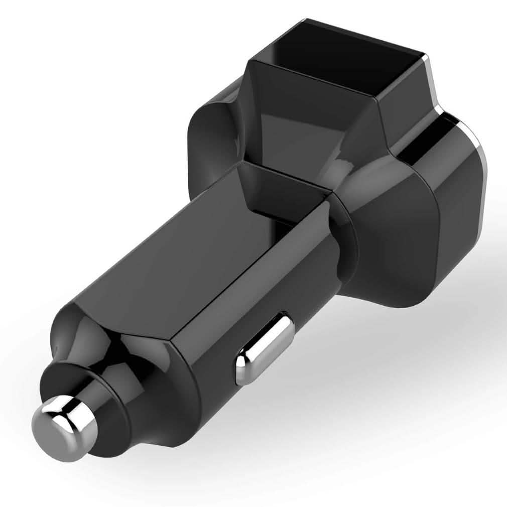 2-Pack: PowerUp 4 USB Port Car Charger Adapter