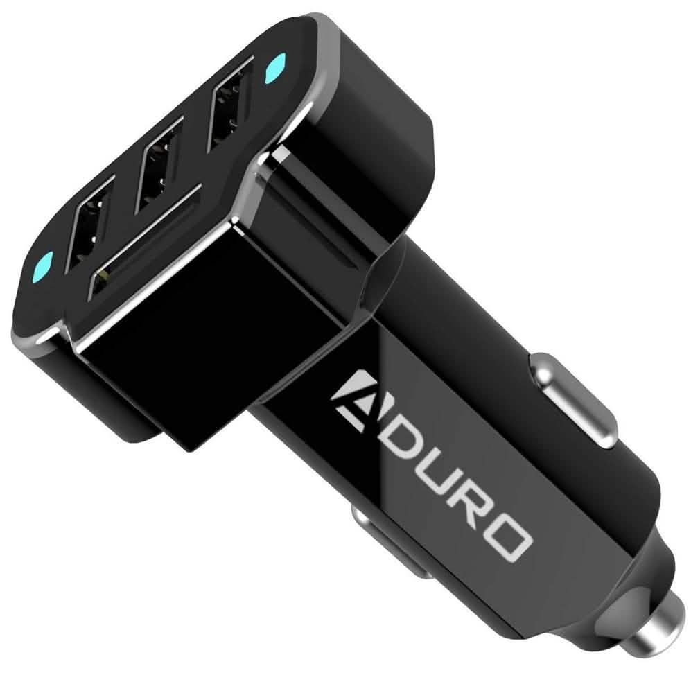 2-Pack: PowerUp 4 USB Port Car Charger Adapter