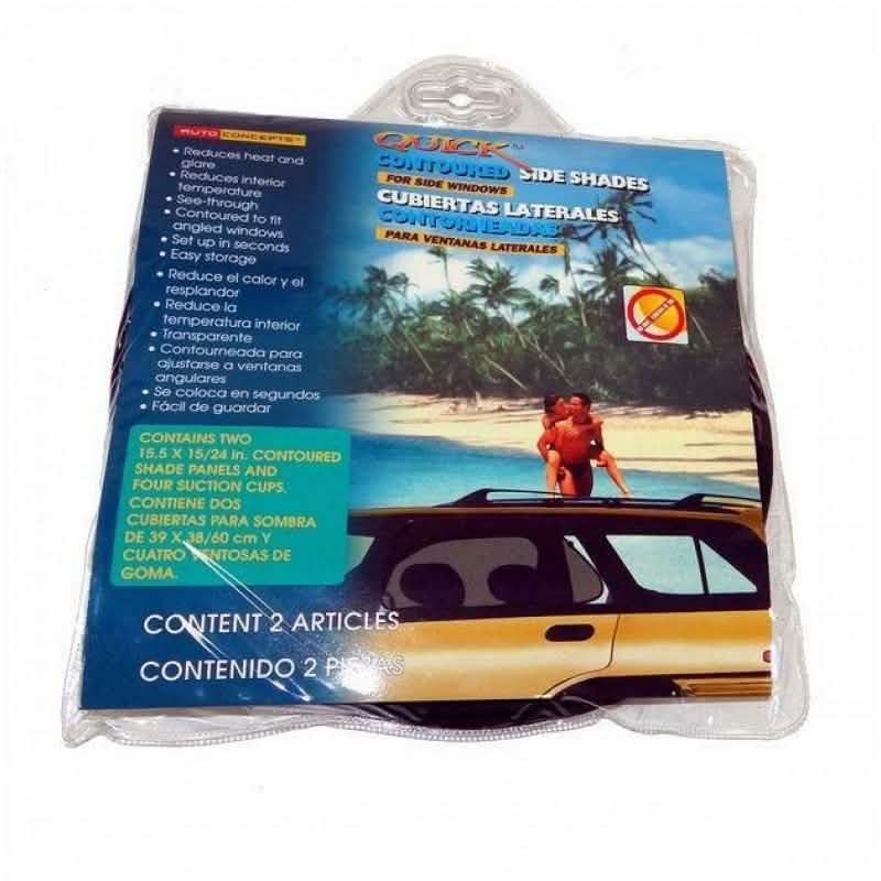 2-Pack: Premium Quality Car Pop-Up Mesh Side Window Sunshades