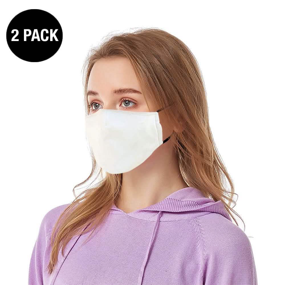 2-Pack: Reusable Ear Loop Face Mask