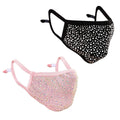 2-Pack: Reusable Washable Fitted Crystal Masks
