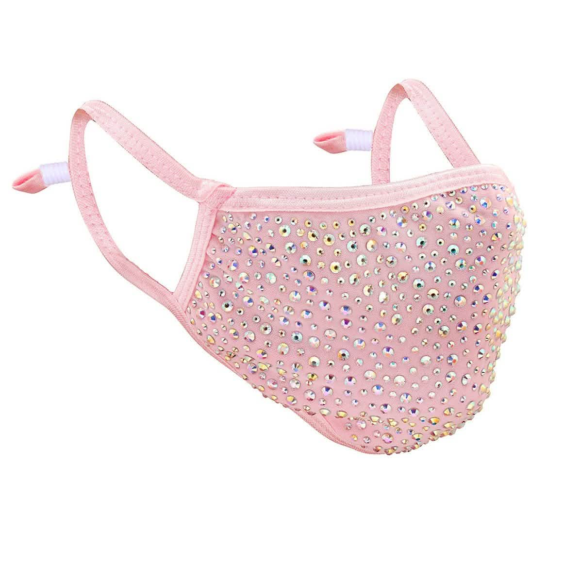 2-Pack: Reusable Washable Fitted Crystal Masks