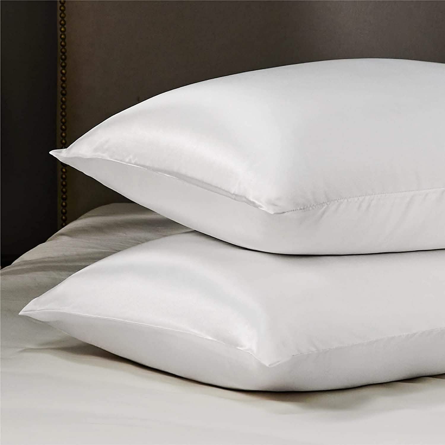2-Pack: Satin Pillowcases with Envelope Closure