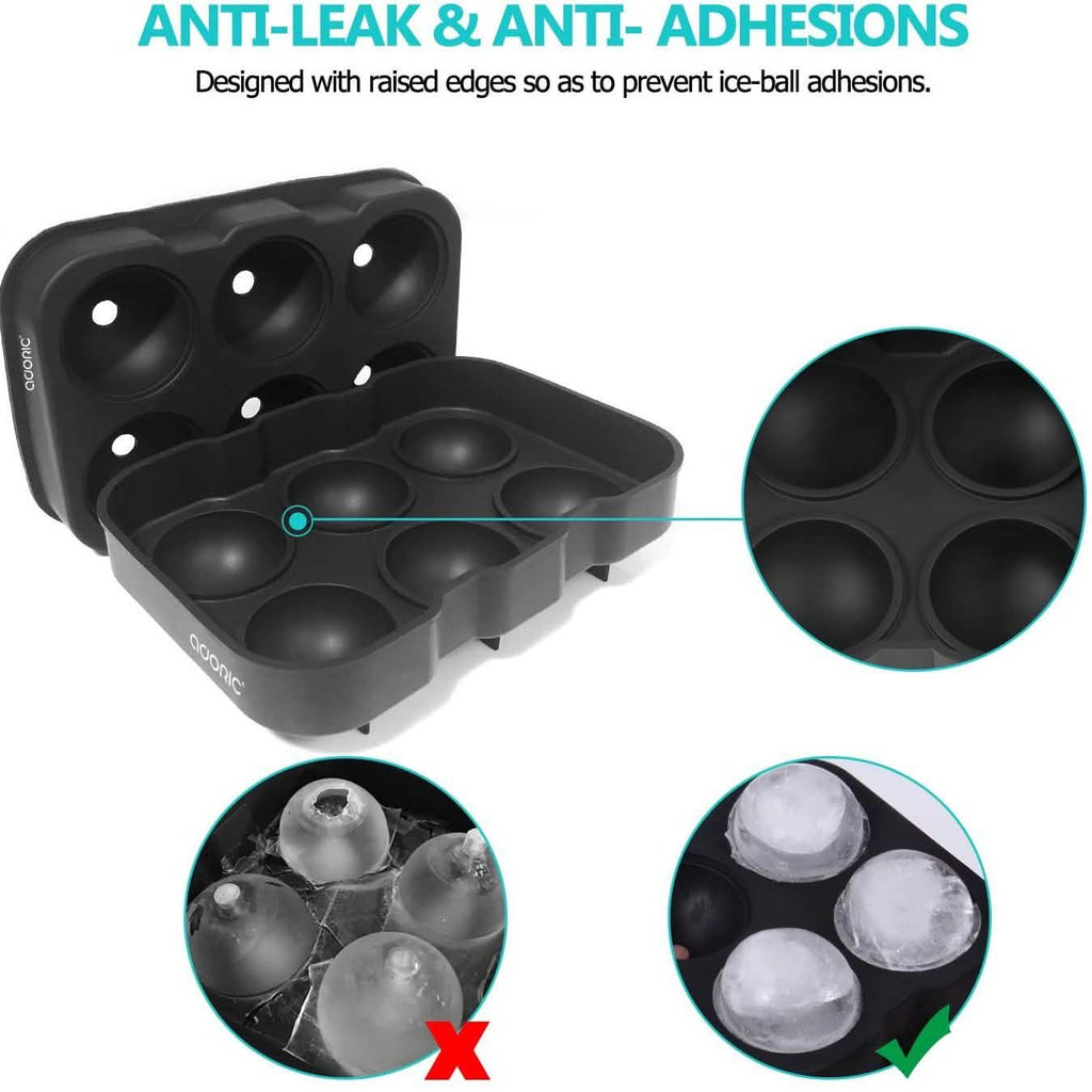 2-Pack Set: Adoric Life Silicone Ice Cube Molds