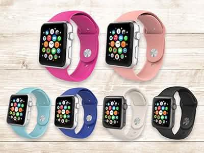 2-Pack: Silicone Apple Watch Straps