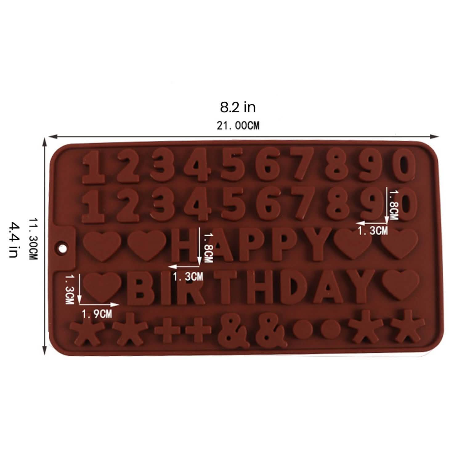 2-Pack: Silicone Chocolate Ice Decoration Tray