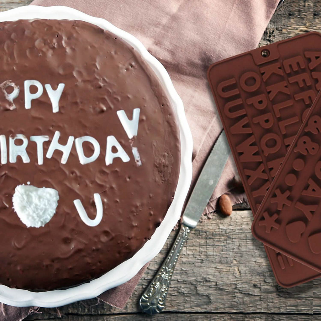 2-Pack: Silicone Chocolate Ice Decoration Tray