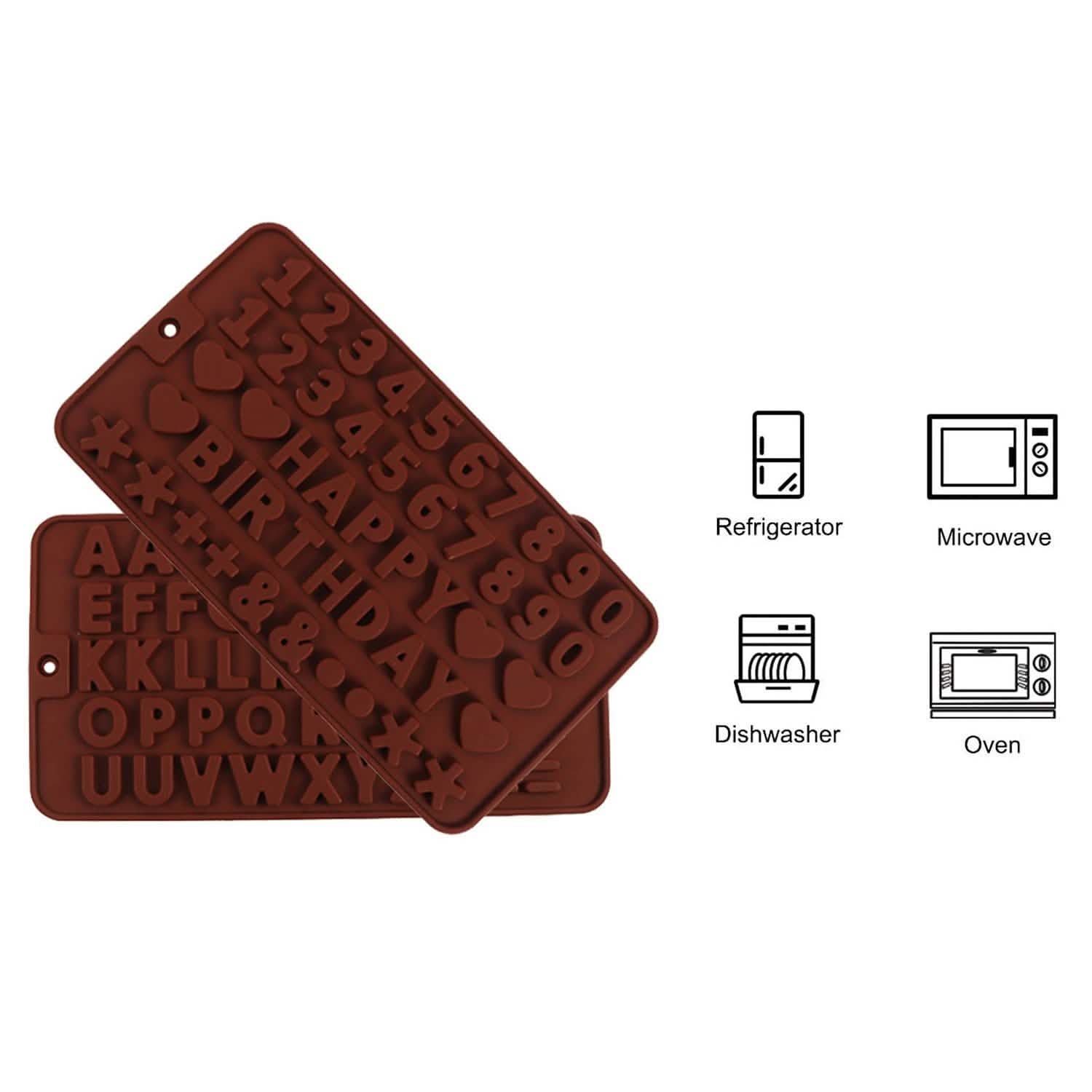 2-Pack: Silicone Chocolate Ice Decoration Tray