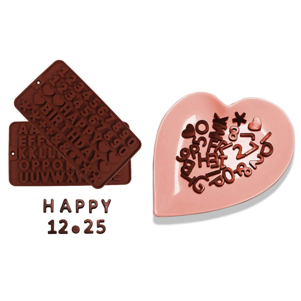 2-Pack: Silicone Chocolate Ice Decoration Tray