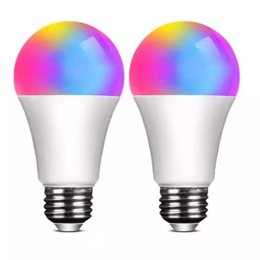 2-Pack: Smart Home Multi-Color LED A19 Bulb 5W