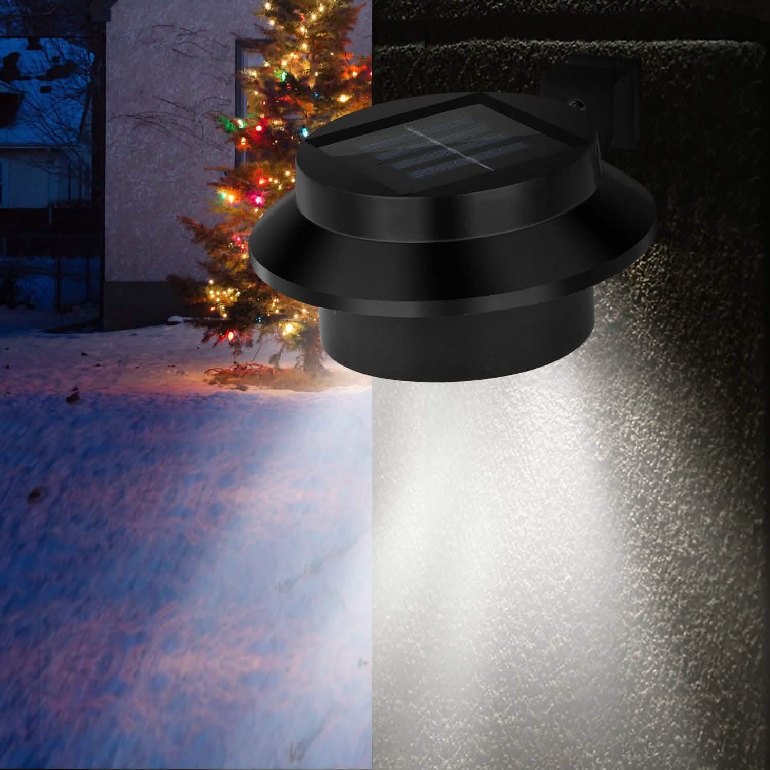 2-Pack: Solar Powered Gutter Lights