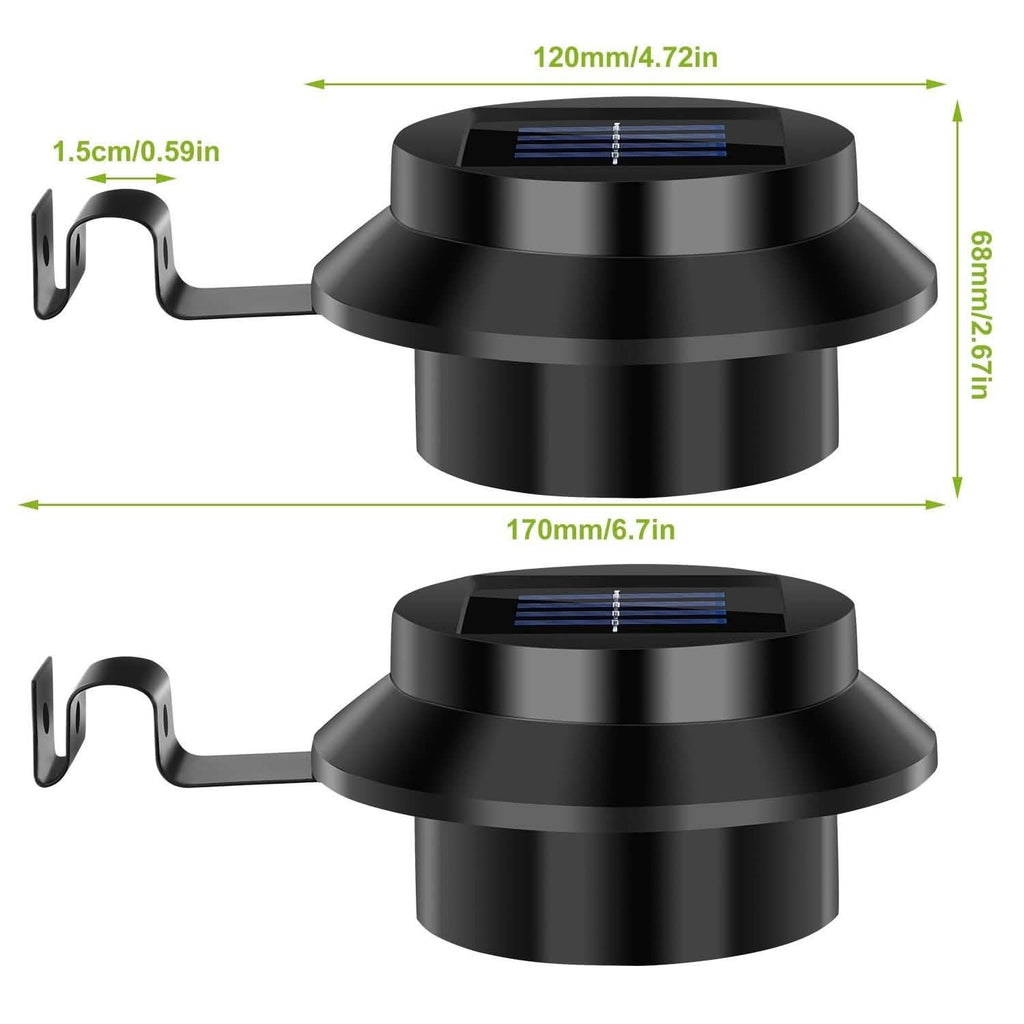 2-Pack: Solar Powered Gutter Lights