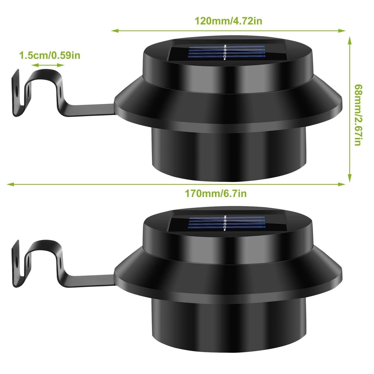 2-Pack: Solar Powered Gutter Lights