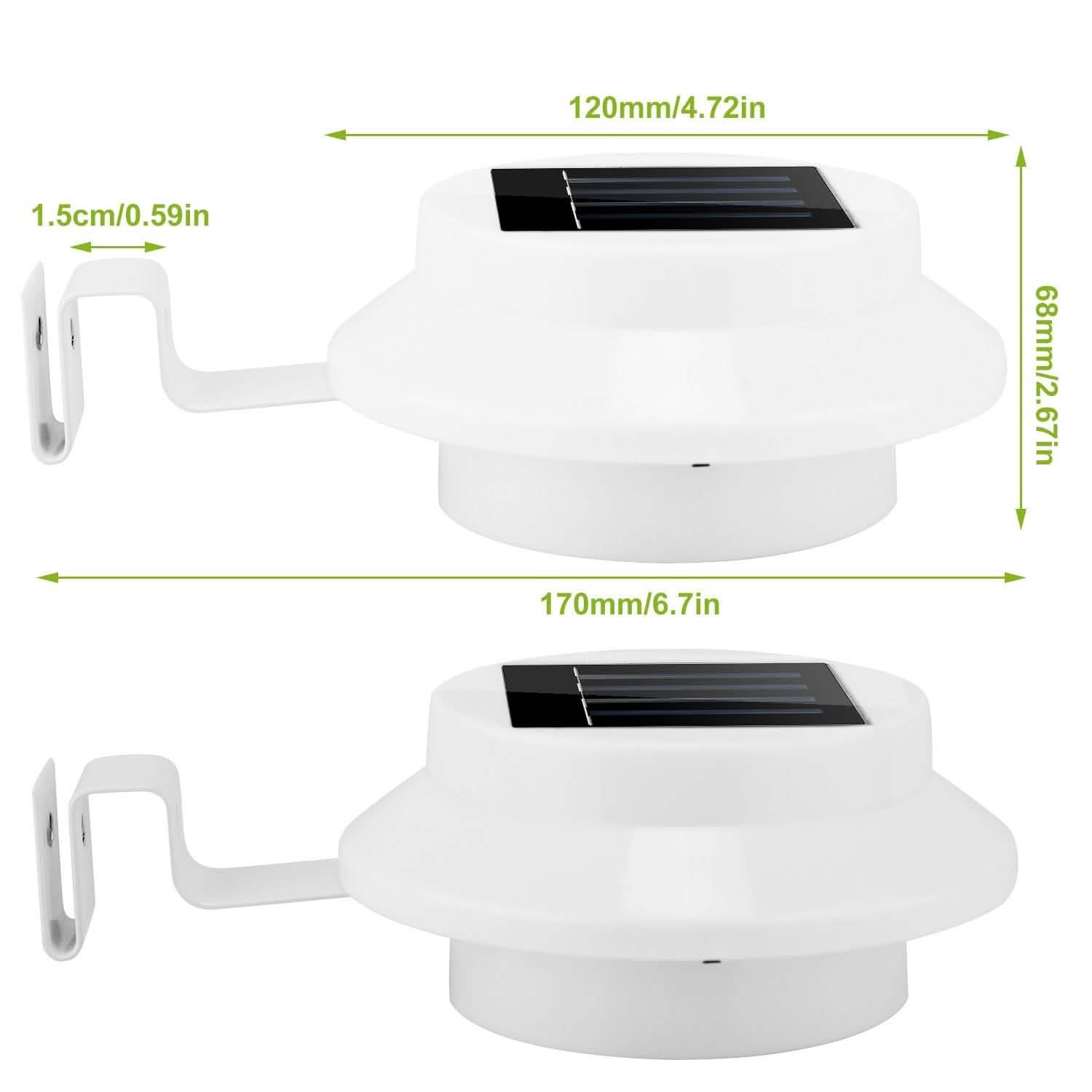 2-Pack: Solar Powered Gutter Lights