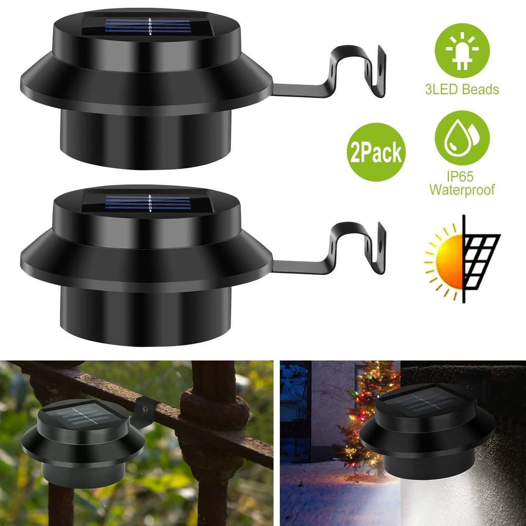 2-Pack: Solar Powered Gutter Lights