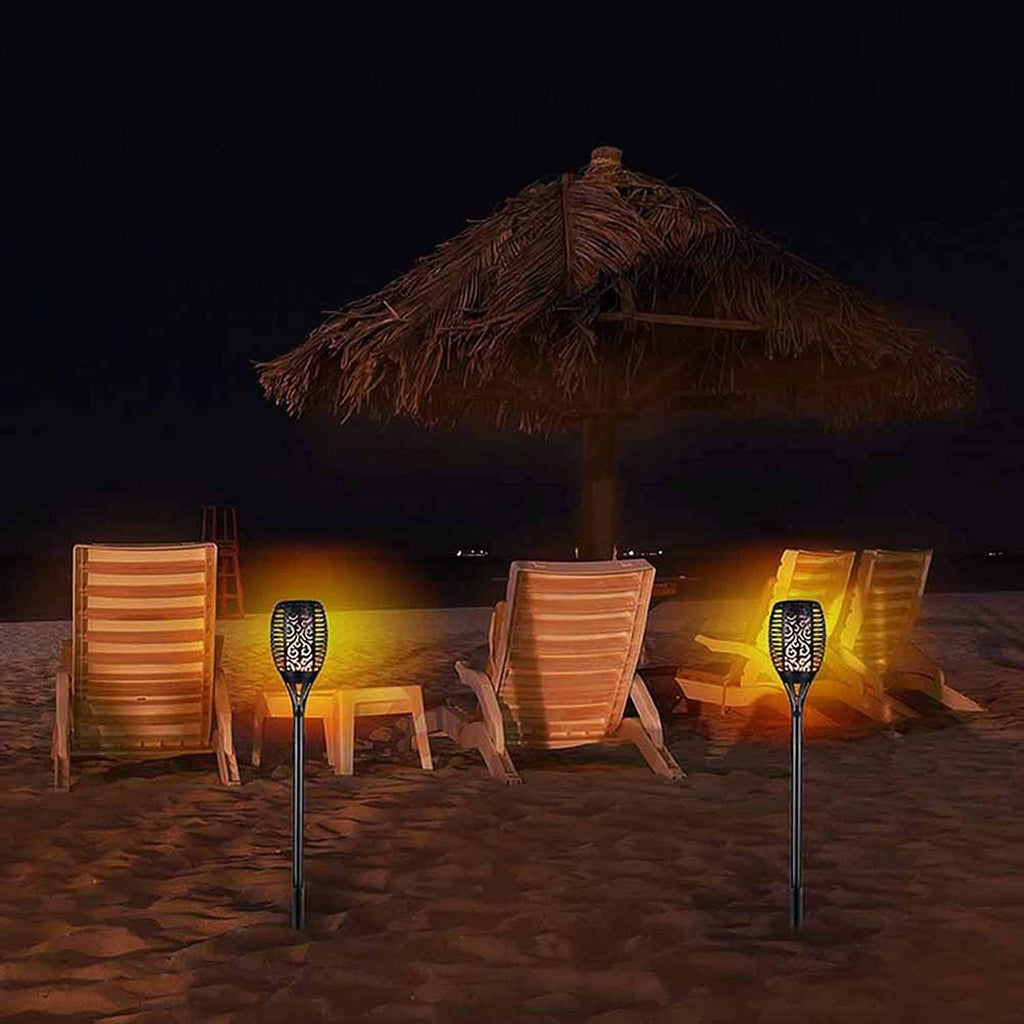 2-Pack: Solar Torch Lights Outdoor