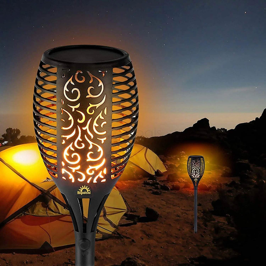 2-Pack: Solar Torch Lights Outdoor