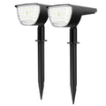 2-Pack: Solarek 32 LEDs Solar Landscape Spotlights