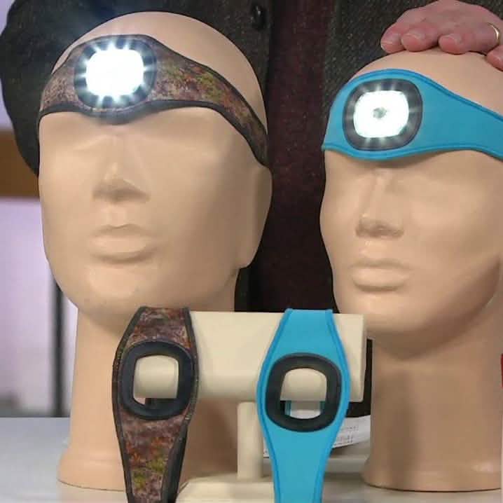 2-Pack: Stanley Rechargeable Ultra Bright Headband LED Lights with Armbands