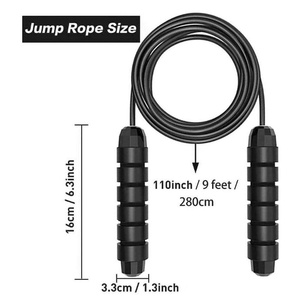 2-Pack: Tangle-Free Rapid Speed Cable 9-Foot Jump Rope