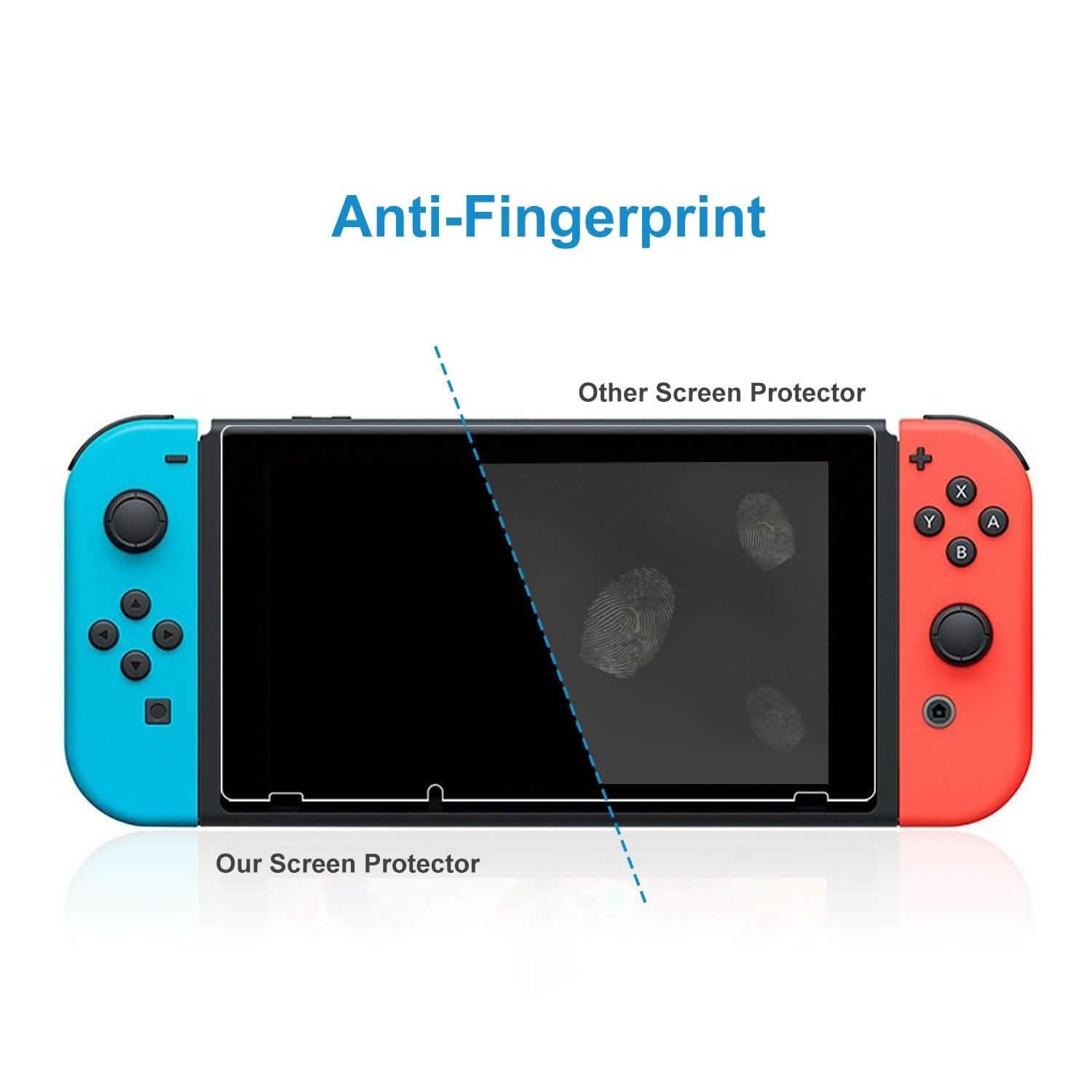 2-Pack: Tempered Glass Screen Protector for Nintendo Switch
