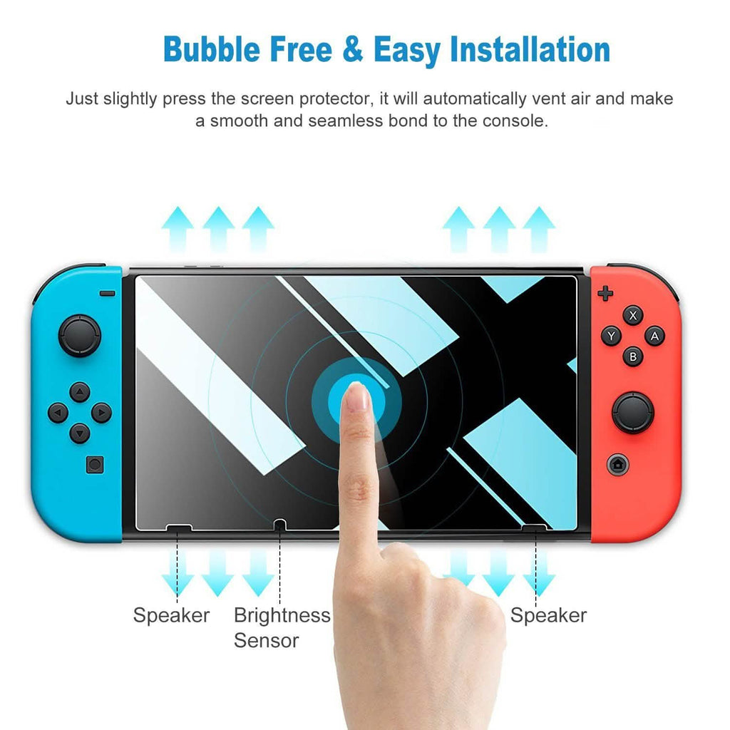 2-Pack: Tempered Glass Screen Protector for Nintendo Switch