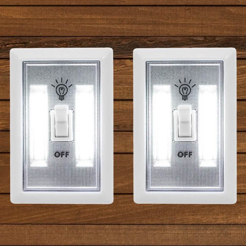 2-Pack: Ultra Bright, LED Light Switch, Stick Anywhere