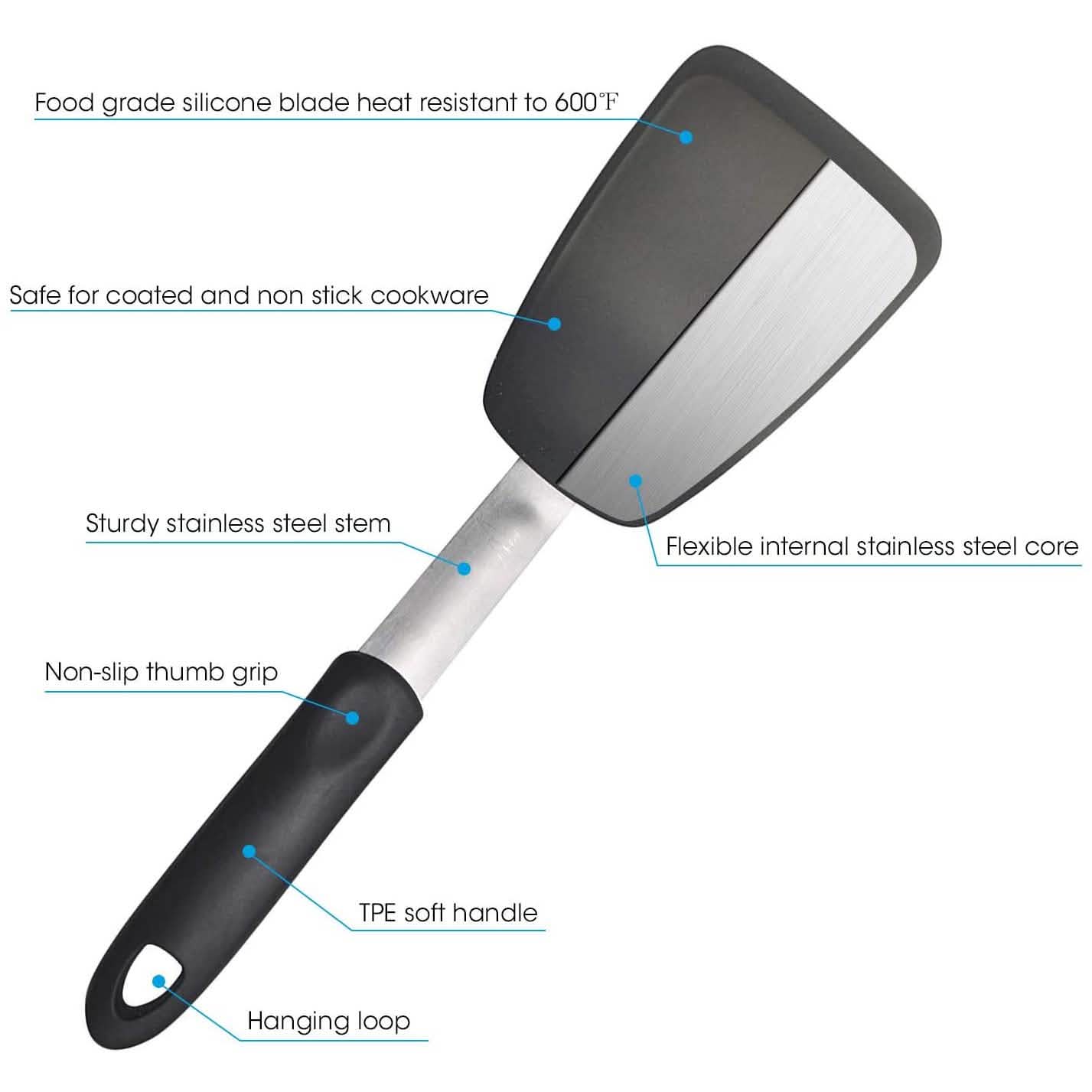 2-Pack: Unicook Flexible Silicone Spatula