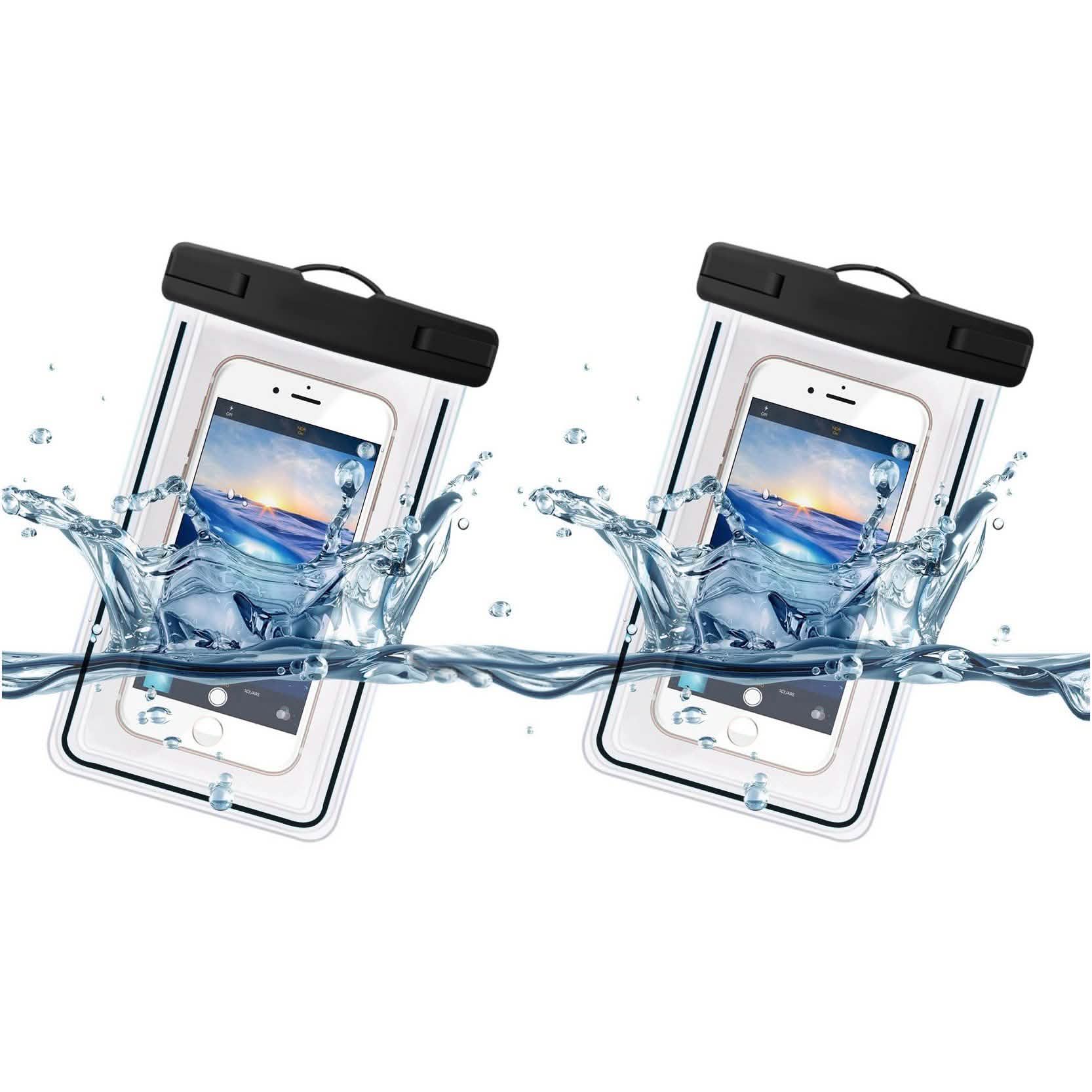2-Pack: Universal Cell Phone Waterproof Dry Bag Case