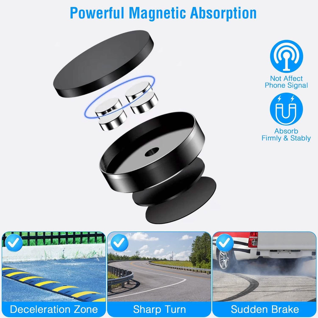 2-Pack: Universal Magnetic Car Mounts Dashboard