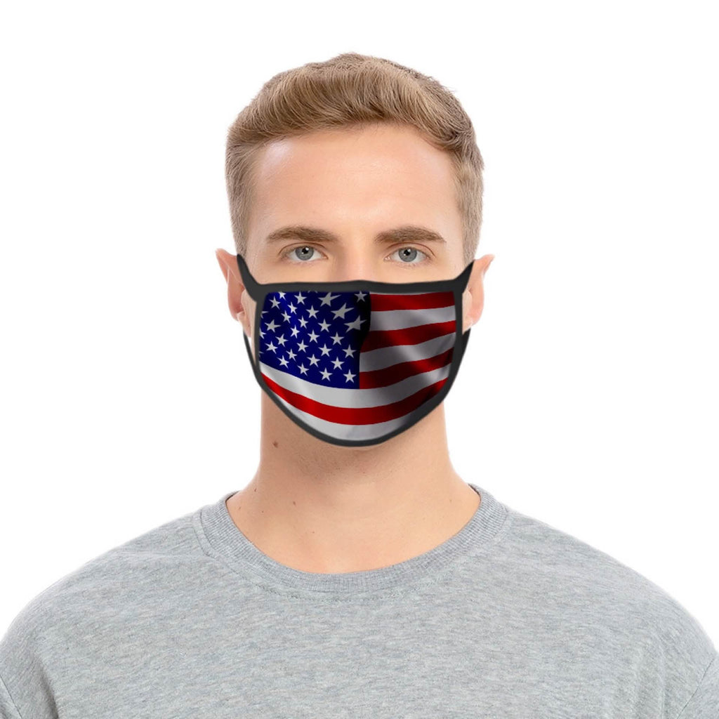 2-Pack: USA American Flag Reusable Washable Mask