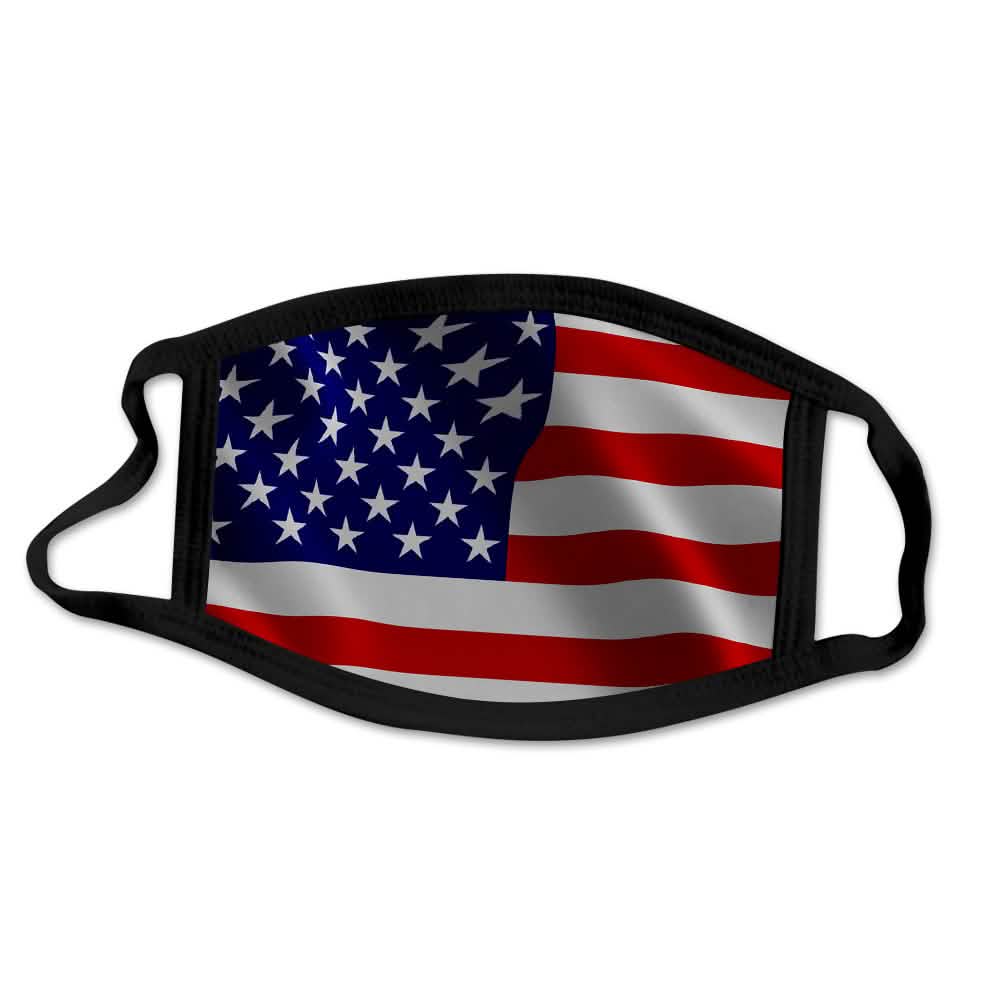 2-Pack: USA American Flag Reusable Washable Mask