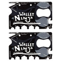 2-Pack: Wallet Ninja 18-in-1 Credit Card Sized Multi-tool