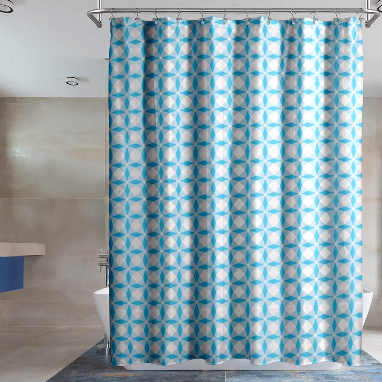 2-Pack: Water-Proof Printed Peva Shower Curtain