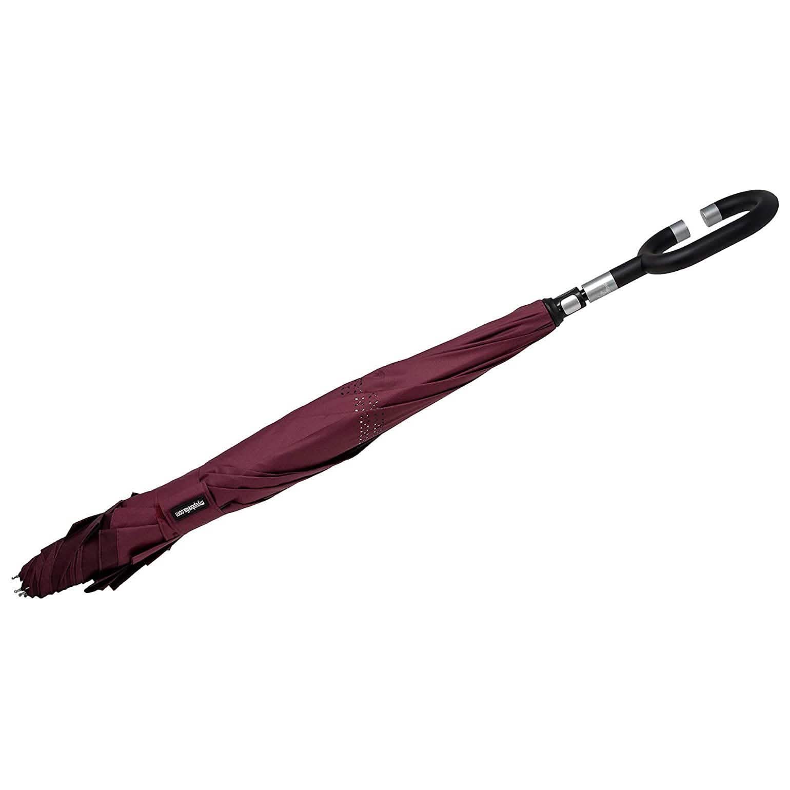 2-Pack: Waterproof and Windproof Reverse Umbrella with Automatic Close