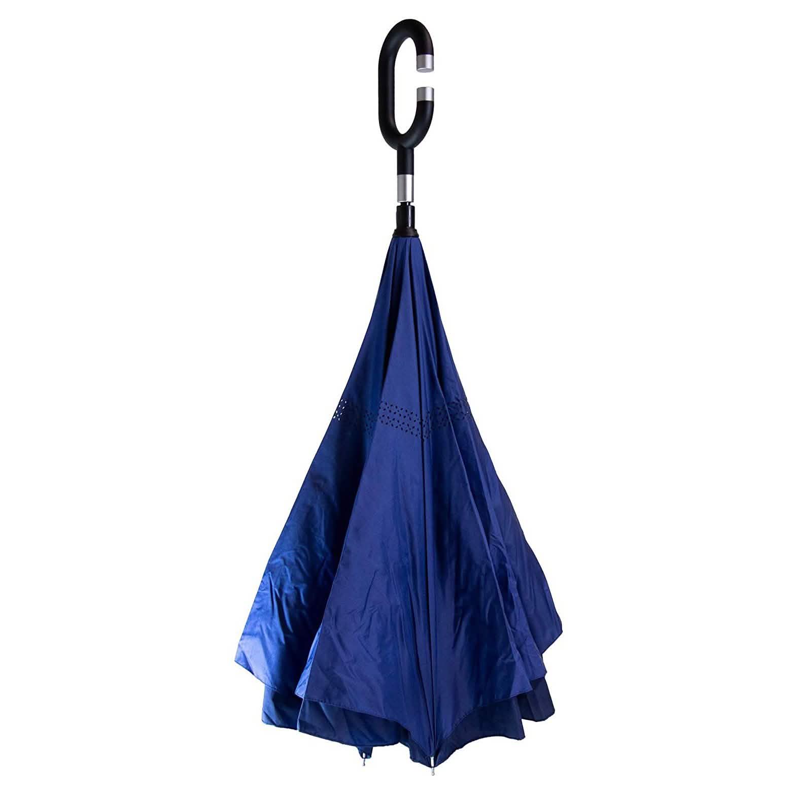 2-Pack: Waterproof and Windproof Reverse Umbrella with Automatic Close