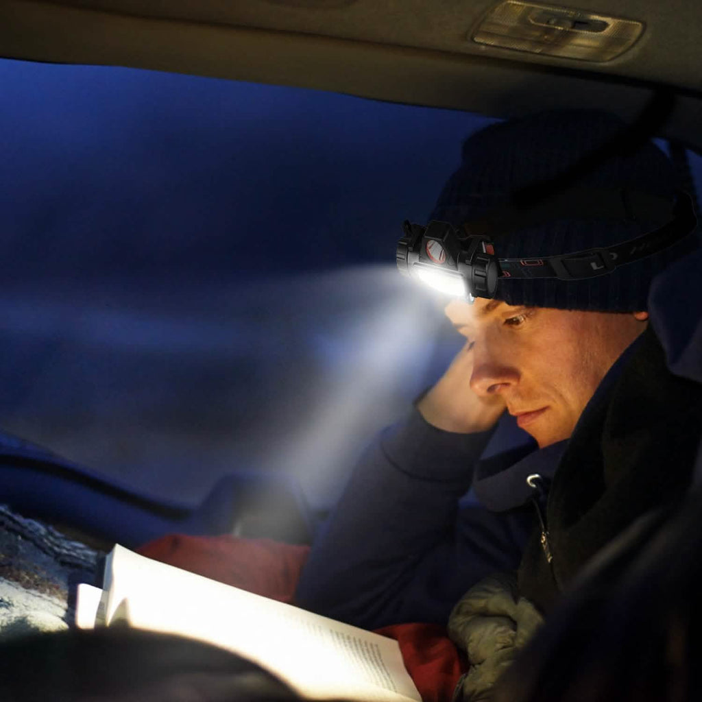 2-Pack: Waterproof Rechargeable Headlamp