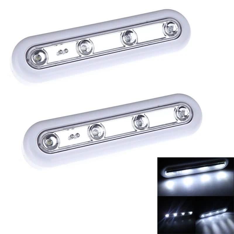 2-Pack: White LED Stick On-Under the Cabinet Lights