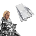 2-Pack: Windproof Aluminum Foil Emergency Blanket For Camping First Aid Blanket