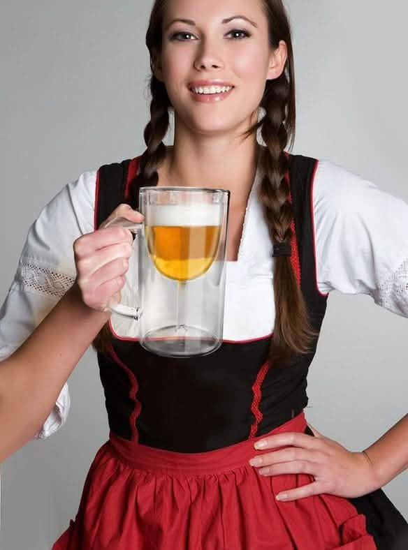 2-Pack: Wine Glass Beer Mug