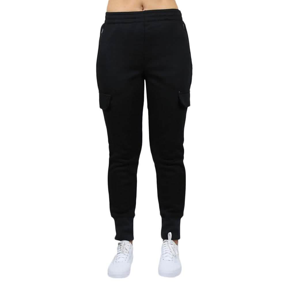 2-Pack: Women's Fleece-Lined Loose-Fit Cargo Joggers