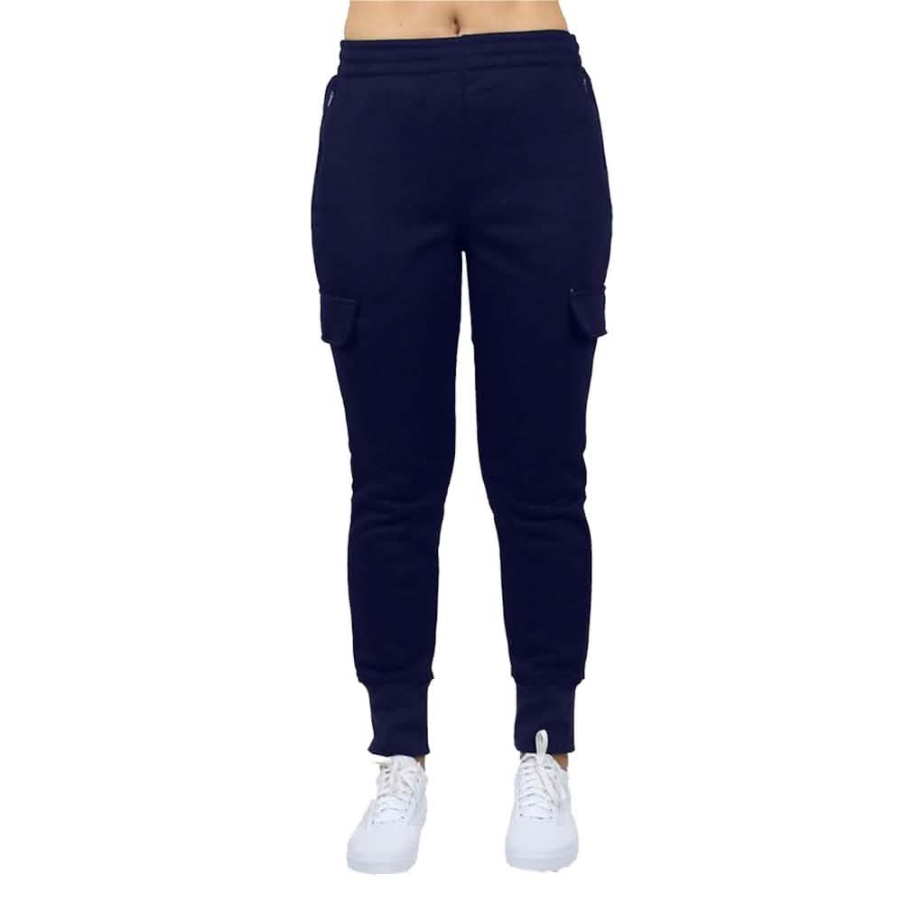 2-Pack: Women's Fleece-Lined Loose-Fit Cargo Joggers