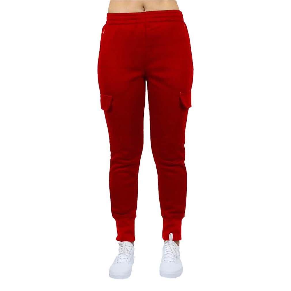 2-Pack: Women's Fleece-Lined Loose-Fit Cargo Joggers