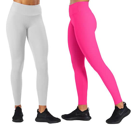 2-Pack: Women's High Waisted Ultra-Soft Yoga Leggings