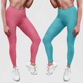 2-Pack: Women's Space Dye Seamless Ankle Length Lightweight Leggings