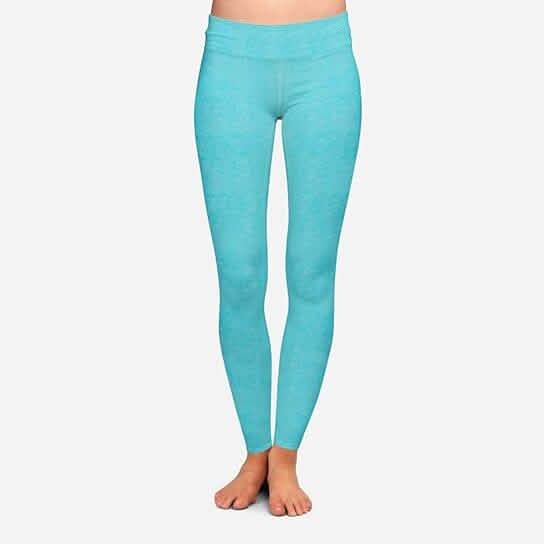 2-Pack: Women's Space Dye Seamless Ankle Length Lightweight Leggings