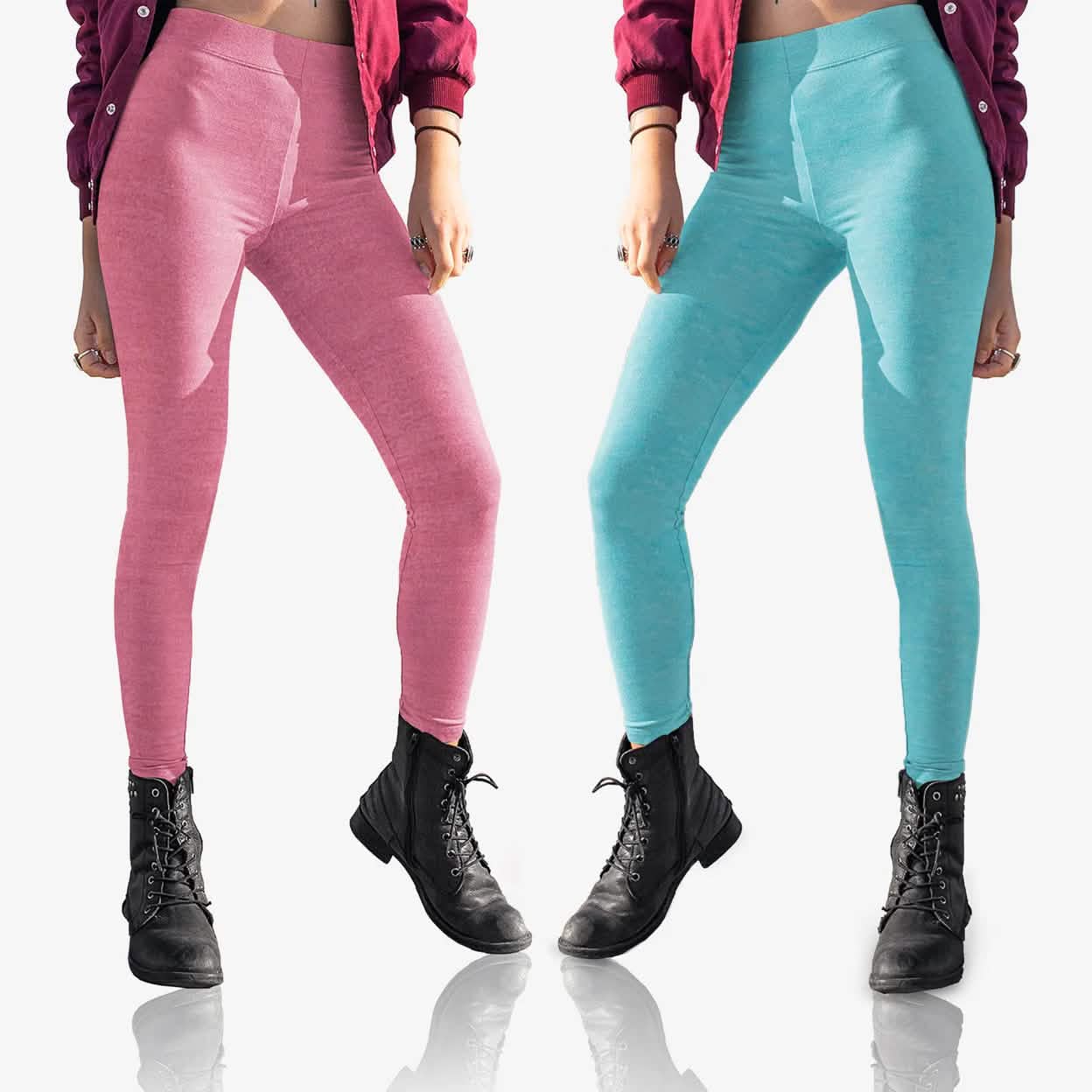 2-Pack: Women's Space Dye Seamless Leggings
